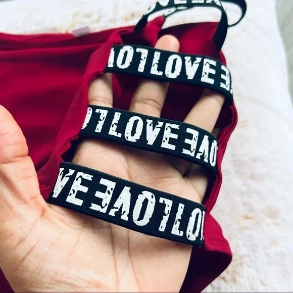 Bikini Burgundy Panty “Love” - Picture 7 of 12